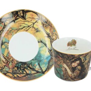 Filiżanka ze spodkiem Carmani – L. Lozano Lady’s Floral Symphony