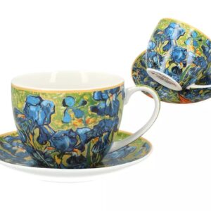Filiżanka ze spodkiem Carmani V. van Gogh – Irysy