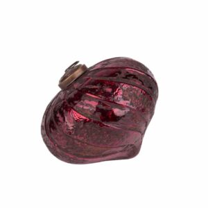 Szklana Bombka Belldeco w Kolorze Wina