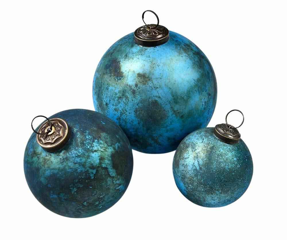 Niebieska Bombka Matowa Belldeco