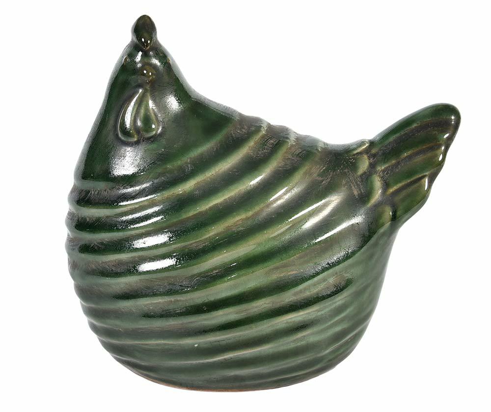 Figurka ceramiczna kura Belldeco Verona – Zielona