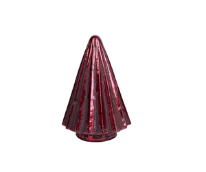 Szklane choinki Belldeco Bosco Red Wine – Postarzane Ozdoby w Kolorze Wina