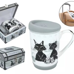 Kubek Carmani Travelling Cats – Praga (z przykrywką)