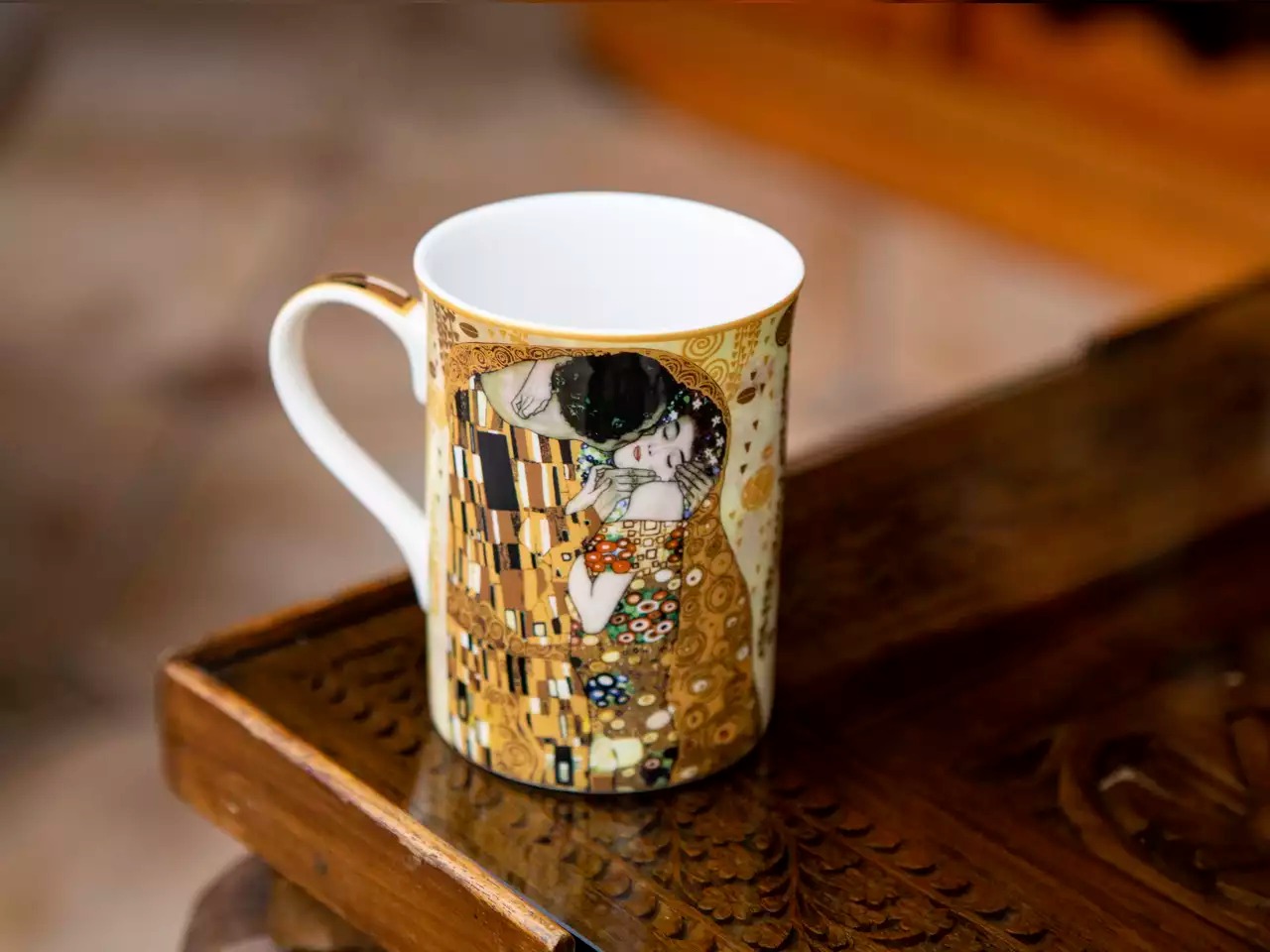 Kubek Carmani Gustav Klimt Pocałunek – Classic New w Ozdobnym Pudełku