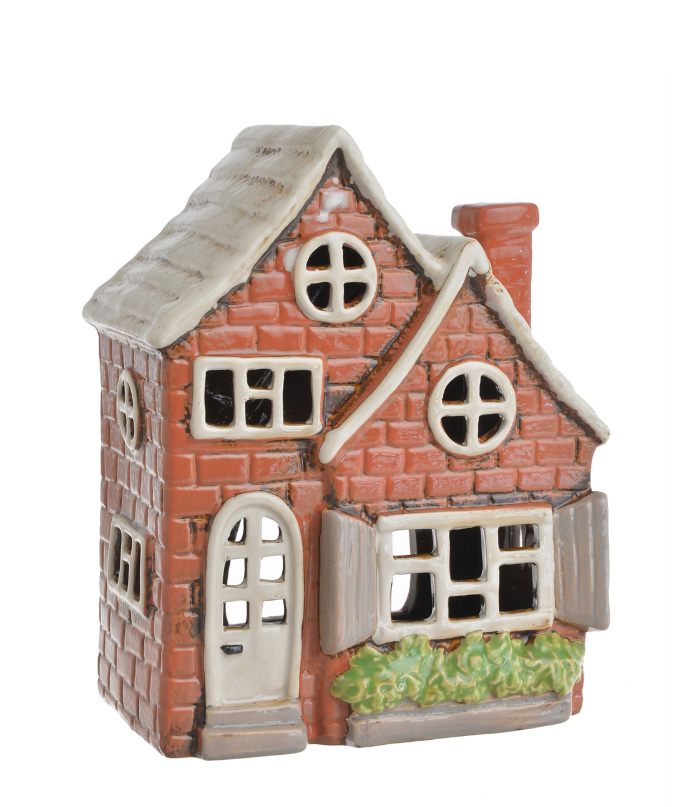 Świecznik ceramiczny domek Canea – Ceglany Dworek