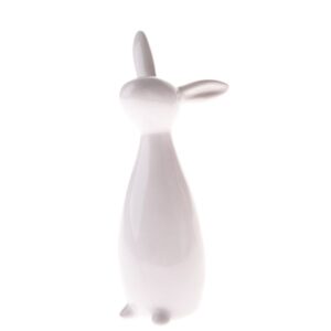 Figurka porcelanowy zając Dakls – Minimalistyczna Rzeźba 17cm