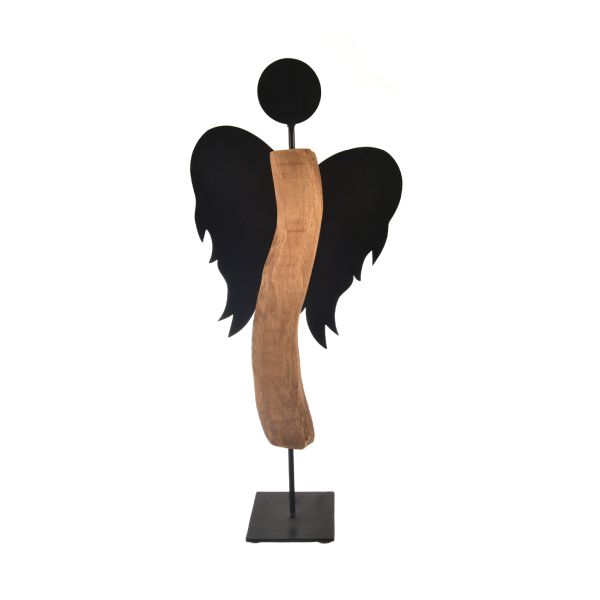 Figurka anioła Orion – Drewno i Metal Styl Loft