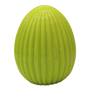 Ceramiczne jajko ryflowane Ewax – Soczysta Limonka 17cm