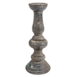 Świecznik ceramiczny Belldeco Antique Blue – Postarzany