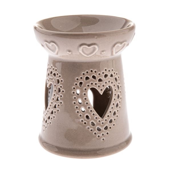 Ceramiczny kominek zapachowy Dakls – Beżowy w Serca