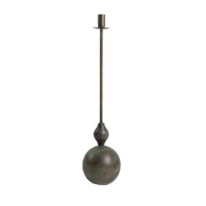 Metalowy świecznik butla Belldeco – Rustykalna Zieleń i Patyna 55cm