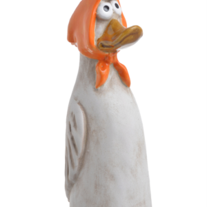 Ceramiczna gęś w chustce Canea – Rustykalna Figurka