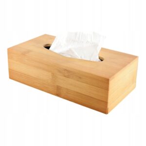 Bambusowy podajnik na chusteczki – Chustecznik Eko 25×13 cm