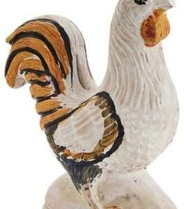 Figurka ozdobna koguta Madam Stoltz – Terakota 13 cm