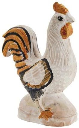 Figurka ozdobna koguta Madam Stoltz – Terakota 13 cm