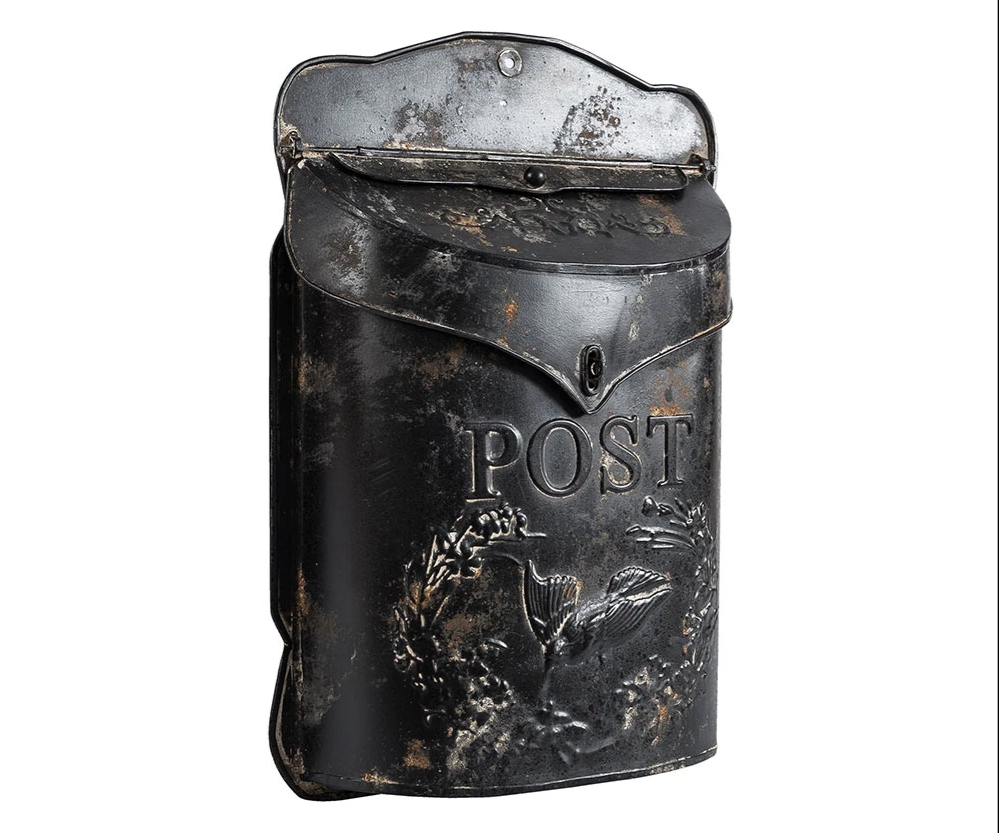 Skrzynka na listy Garden Grey Belldeco – Czarna Metalowa