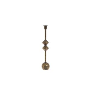 Metalowy świecznik Canea – Wysoki 42 cm Antyczne Złoto