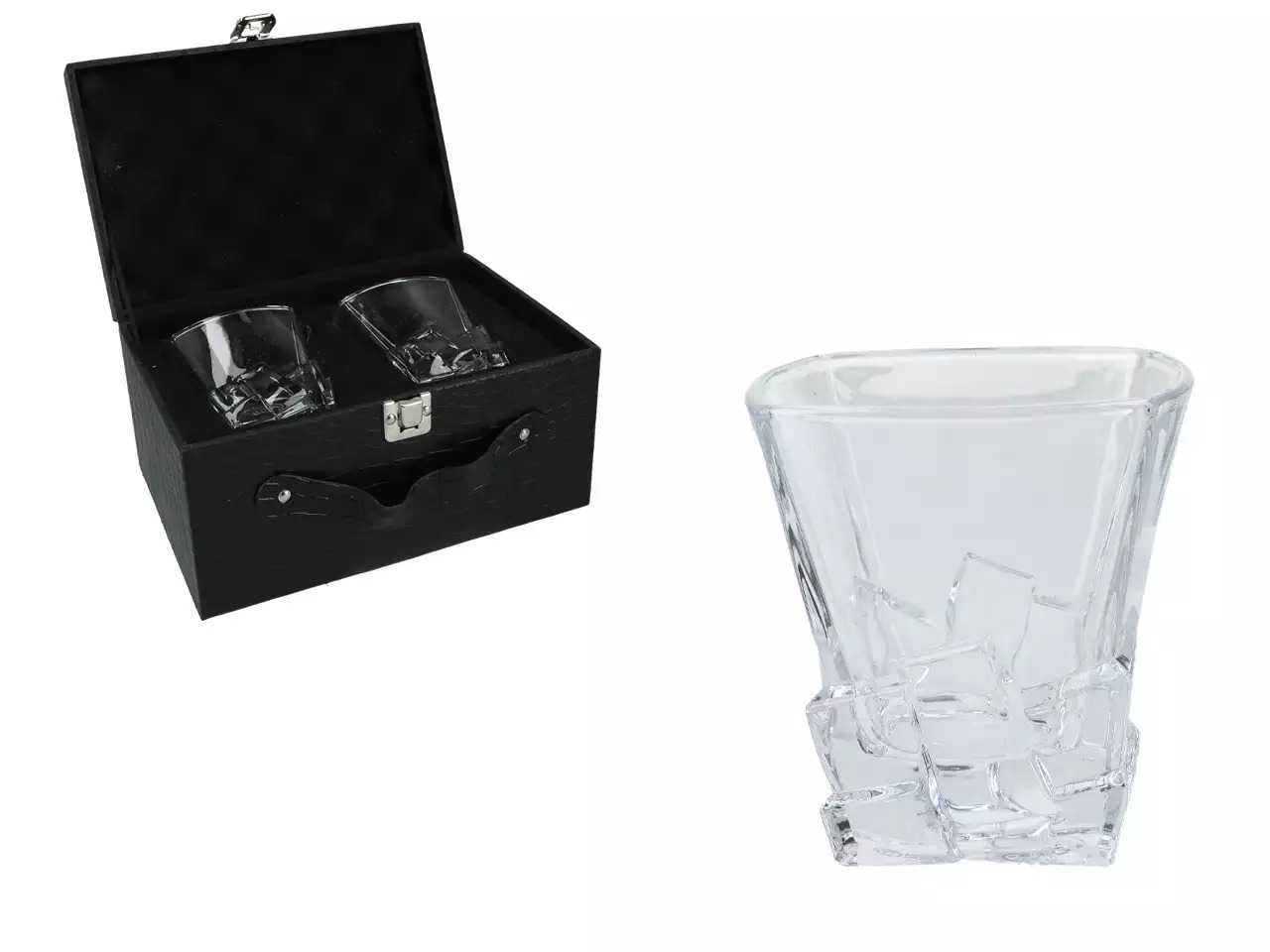 Zestaw 2 szklanek do whisky Hanipol w walizce