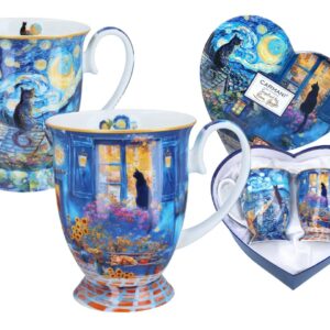 Zestaw 2 kubków Carmani Koty Gwiaździsta Noc – inspiracja Van Gogh