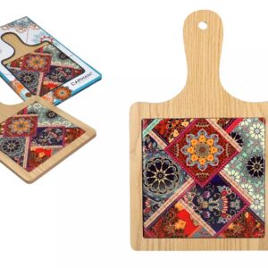 Deska do serwowania Carmani Orientalny Patchwork i Drewno
