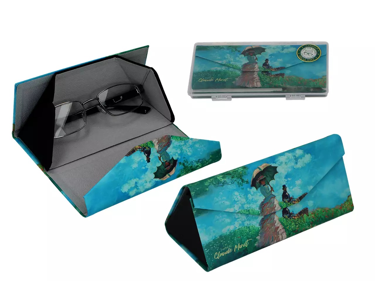 Etui na okulary składane Claude Monet Carmani