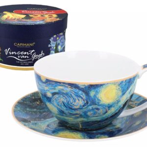 Filiżanka ze spodkiem Van Gogh Gwiaździsta Noc Carmani