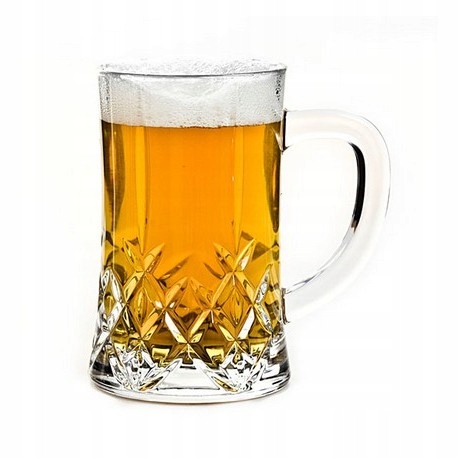 Kryształowy kufel do piwa Bohemia Krata 0,5 l