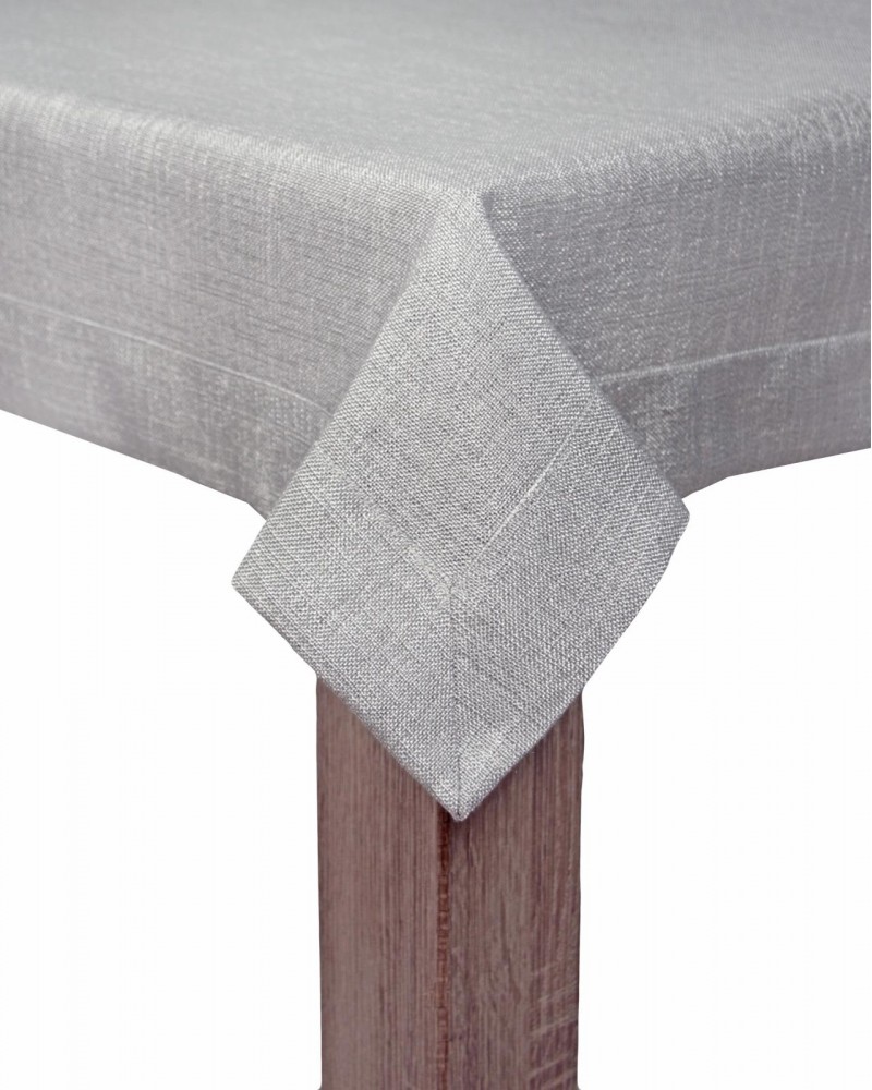 Srebrny obrus Celina Inspiracja 140x200 cm – elegancki wzór