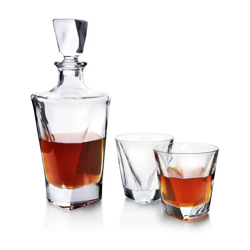 Zestaw do whisky Mondex Eva Triangle – Karafka i 6 szklanek