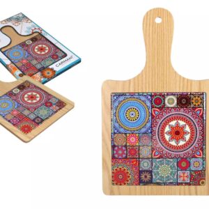 Deska do serwowania Carmani Mandalowy Patchwork – ceramiczna