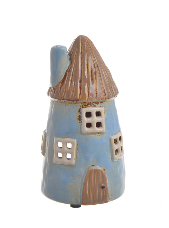 Figurka ceramiczna Błękitna Chatka Canea – bajkowy lampion