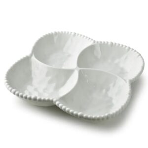 BASIC Miska 4-dzielona Mondex 25×25 cm – biała porcelana