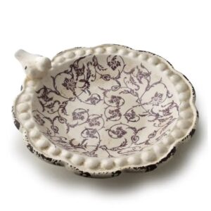 Ceramiczne poidełko Mondex CROCKET 25,5 cm – bordowy wzór