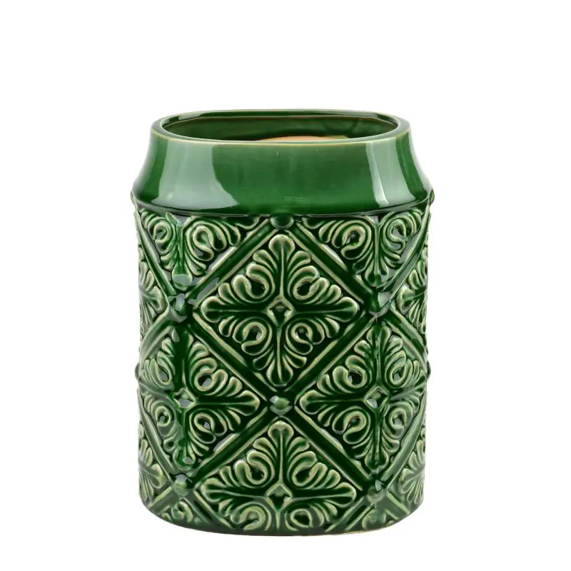 Wazon ceramiczny Mondex AMANDINE zielony 27 cm