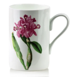 Kubek porcelanowy bone china Affekdesign ARMANO z kwiatem