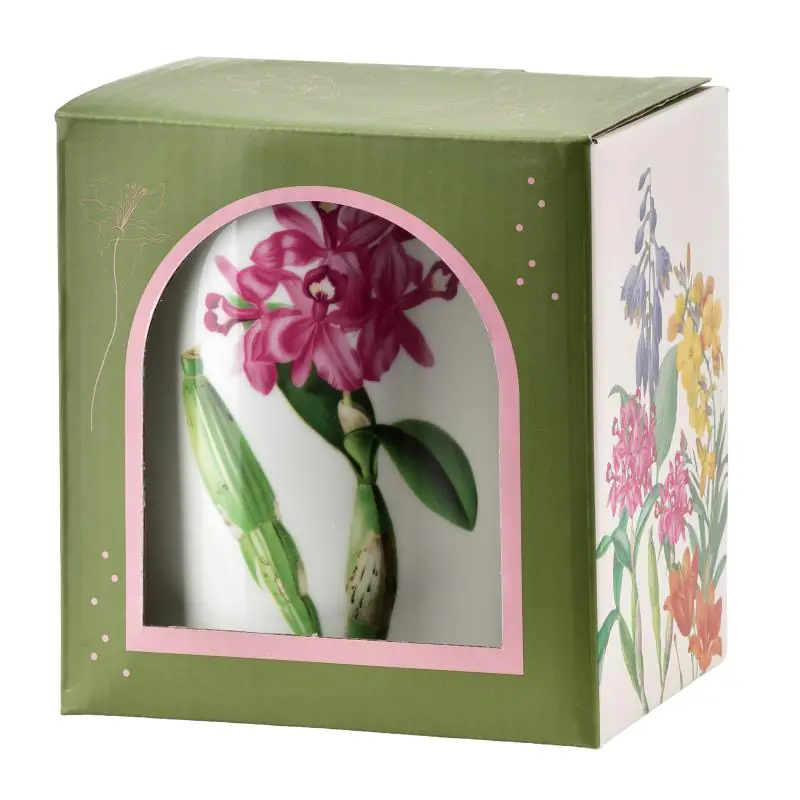 Kubek porcelanowy bone china Affekdesign ARMANO z kwiatem - obrazek 2